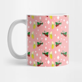 Strawberry Banana Diamond Pattern Mug